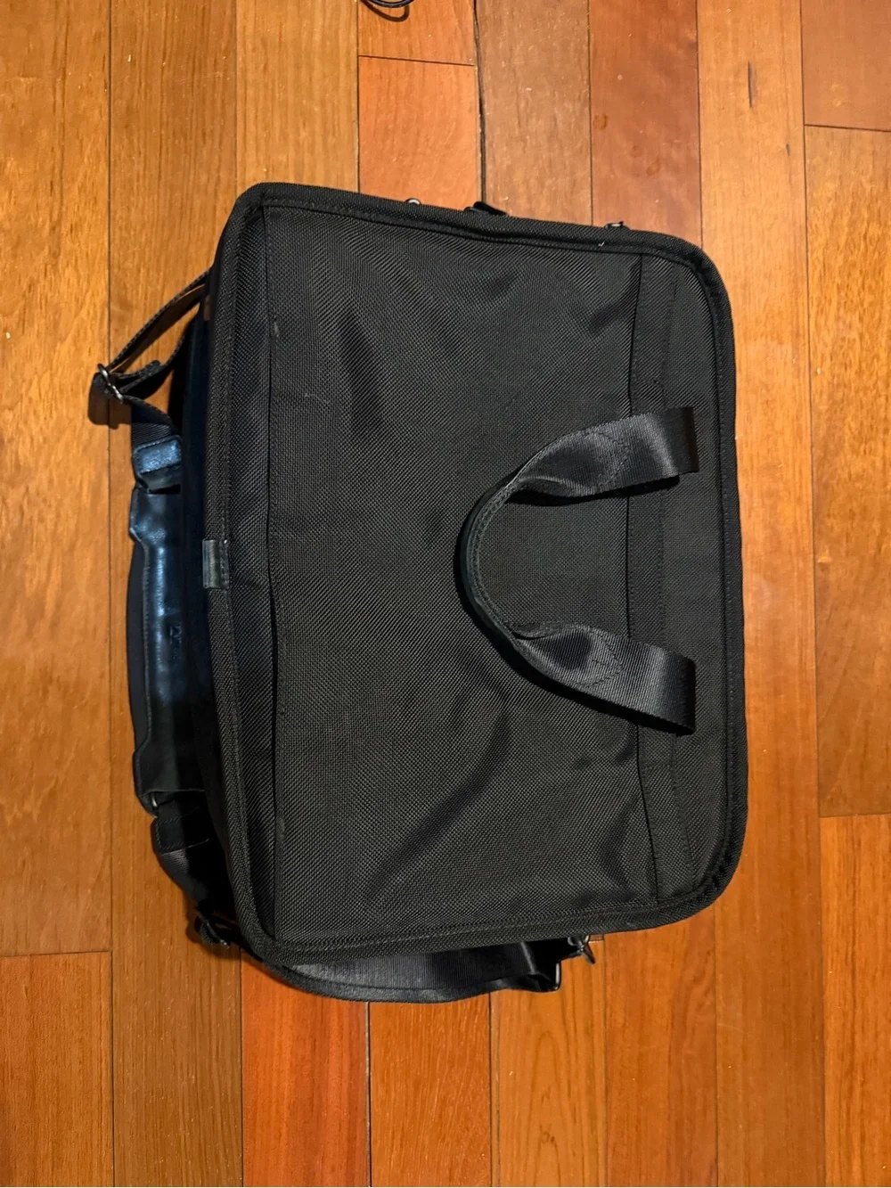 Tumi Black Laptop Briefcase with Multiple Front Pockets